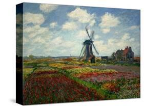 A Field of Tulips in Holland, 1886-Claude Monet-Stretched Canvas