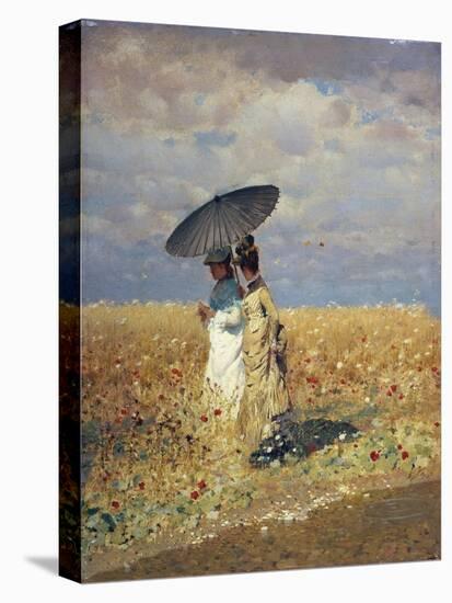 A Field of Wheat-Giuseppe De Nittis-Stretched Canvas