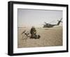 A Field Radio Operator Sets Up Satellite Communication-Stocktrek Images-Framed Photographic Print