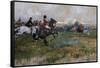 A Field Well in Hand-Gilbert Holiday-Framed Stretched Canvas