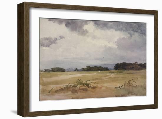 A Field with Groups of Trees, 19Th Century;-John Absolon-Framed Giclee Print