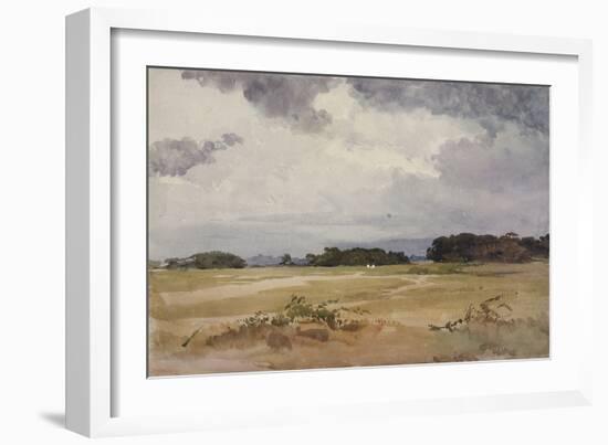 A Field with Groups of Trees, 19Th Century;-John Absolon-Framed Giclee Print