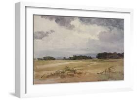 A Field with Groups of Trees, 19Th Century;-John Absolon-Framed Giclee Print