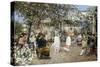 A Fiesta on a Sevillan Terrace, 1891-Jose Gallegos Y Arnosa-Stretched Canvas