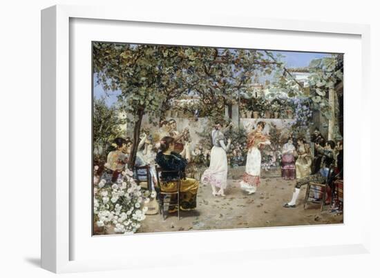 A Fiesta on a Sevillan Terrace, 1891-Jose Gallegos Y Arnosa-Framed Giclee Print