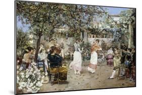 A Fiesta on a Sevillan Terrace, 1891-Jose Gallegos Y Arnosa-Mounted Giclee Print
