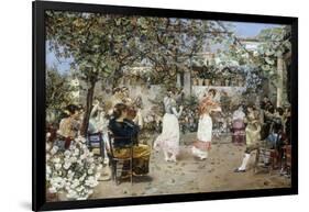 A Fiesta on a Sevillan Terrace, 1891-Jose Gallegos Y Arnosa-Framed Giclee Print