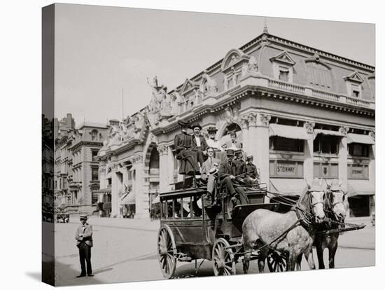 A Fifth Avenue Stage, New York-null-Stretched Canvas