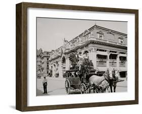 A Fifth Avenue Stage, New York-null-Framed Photo