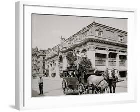 A Fifth Avenue Stage, New York-null-Framed Photo