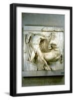 A Fight Between a Human Lapith and a Centaur, Metope from the Parthenon, C440 Bc-null-Framed Photographic Print