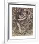 A Fight for a Woman - Compositional Study-Dante Gabriel Rossetti-Framed Premium Giclee Print