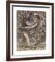 A Fight for a Woman - Compositional Study-Dante Gabriel Rossetti-Framed Premium Giclee Print