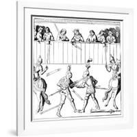 A Fight to the Death, 15th Century-null-Framed Giclee Print