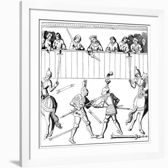 A Fight to the Death, 15th Century-null-Framed Giclee Print