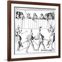 A Fight to the Death, 15th Century-null-Framed Giclee Print