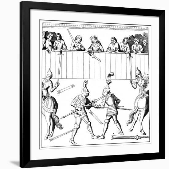 A Fight to the Death, 15th Century-null-Framed Giclee Print