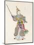 A Figure Brandishing Swords-null-Mounted Giclee Print