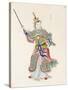 A Figure Brandishing Swords-null-Stretched Canvas