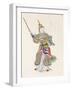 A Figure Brandishing Swords-null-Framed Giclee Print