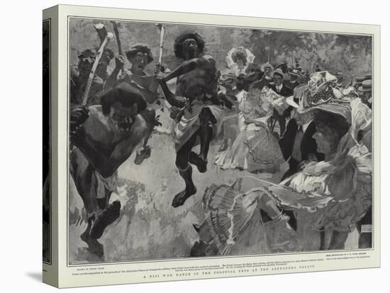 A Fiji War Dance in the Colonial Fete at the Alexandra Palace-Frank Craig-Stretched Canvas