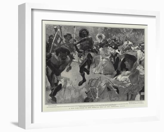 A Fiji War Dance in the Colonial Fete at the Alexandra Palace-Frank Craig-Framed Giclee Print