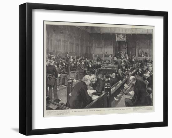 A Final Sitting of the House of Commons, the Twelfth Parliament of Queen Victoria-Thomas Walter Wilson-Framed Giclee Print