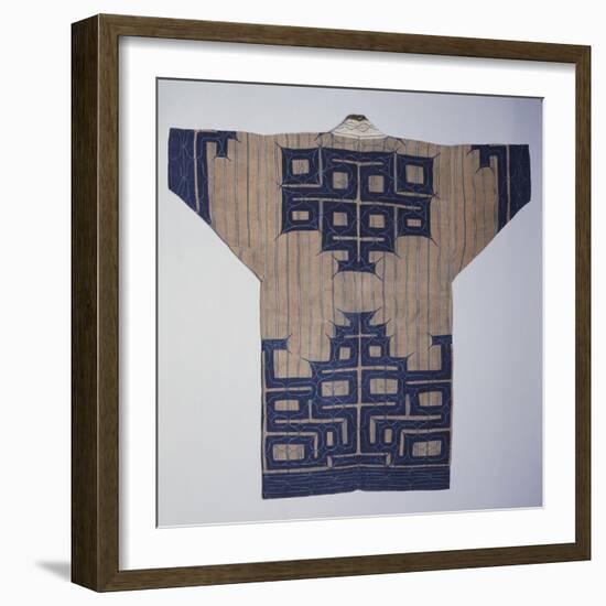 A Fine Ainu Kimono from Japan-null-Framed Giclee Print