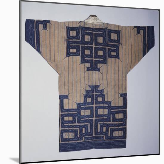 A Fine Ainu Kimono from Japan-null-Mounted Giclee Print