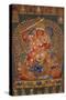 A Fine, and Rare and Important Large Imperial Embroidered Silk Thanka-null-Stretched Canvas