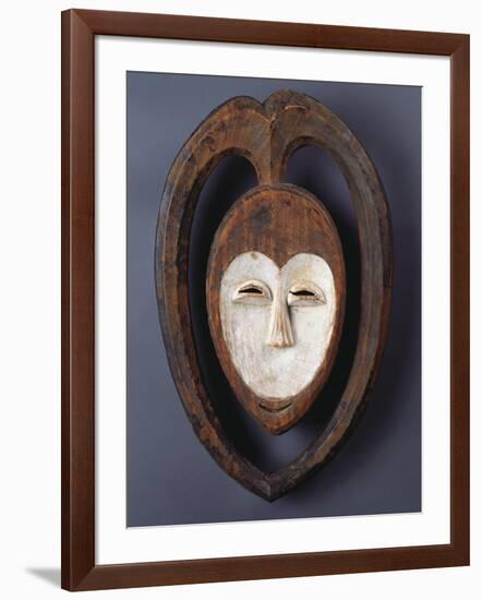 A Fine and Rare Kwele Mask-null-Framed Giclee Print