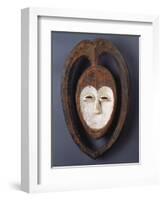 A Fine and Rare Kwele Mask-null-Framed Giclee Print