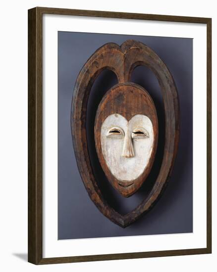 A Fine and Rare Kwele Mask-null-Framed Giclee Print