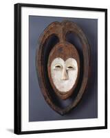 A Fine and Rare Kwele Mask-null-Framed Giclee Print