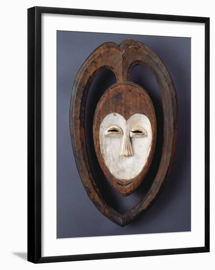 A Fine and Rare Kwele Mask-null-Framed Giclee Print