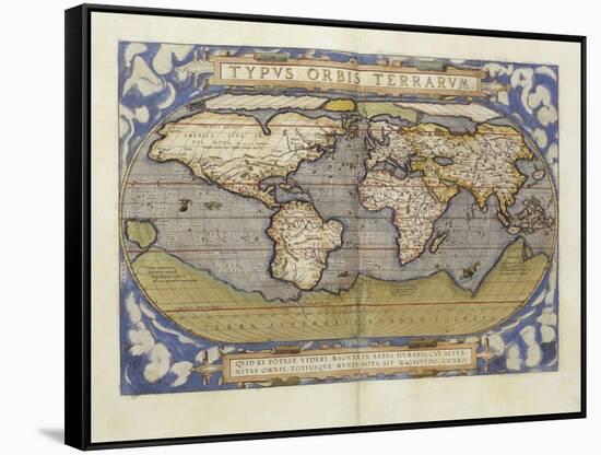 A Fine Coloured Copy, of the Third Edition of the Theatrum in French, circa 1587-Abraham Ortelius-Framed Stretched Canvas