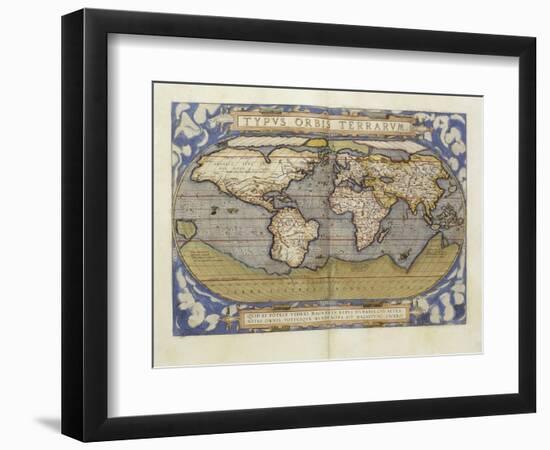 A Fine Coloured Copy, of the Third Edition of the Theatrum in French, circa 1587-Abraham Ortelius-Framed Giclee Print