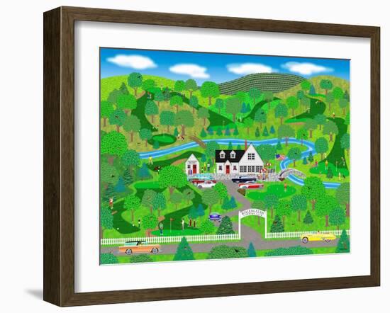 A Fine Day for Golf-Mark Frost-Framed Giclee Print