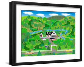 A Fine Day for Golf-Mark Frost-Framed Giclee Print