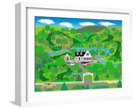 A Fine Day for Golf-Mark Frost-Framed Giclee Print