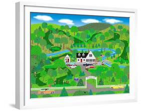 A Fine Day for Golf-Mark Frost-Framed Giclee Print