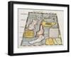 A Fine Hand-Coloured Map of Britain, 1552-Claudius Ptolomeus-Framed Giclee Print
