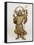 A Fine Large Wood Statue of Bishamon, Guardian of the North, 18th Century-null-Framed Stretched Canvas