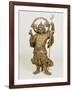 A Fine Large Wood Statue of Bishamon, Guardian of the North, 18th Century-null-Framed Giclee Print