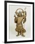 A Fine Large Wood Statue of Bishamon, Guardian of the North, 18th Century-null-Framed Giclee Print