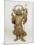A Fine Large Wood Statue of Bishamon, Guardian of the North, 18th Century-null-Mounted Giclee Print