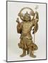 A Fine Large Wood Statue of Bishamon, Guardian of the North, 18th Century-null-Mounted Giclee Print