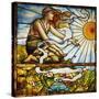 A Fine Leaded and Plate Glass Window, circa 1895-Tiffany Studios-Stretched Canvas