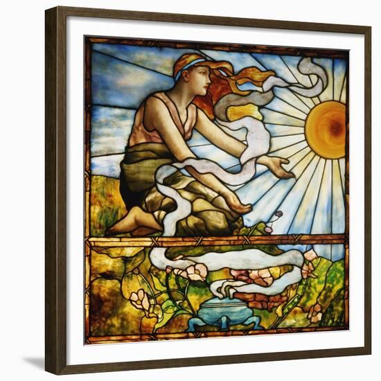 A Fine Leaded and Plate Glass Window, circa 1895-Tiffany Studios-Framed Giclee Print