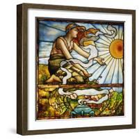 A Fine Leaded and Plate Glass Window, circa 1895-Tiffany Studios-Framed Giclee Print